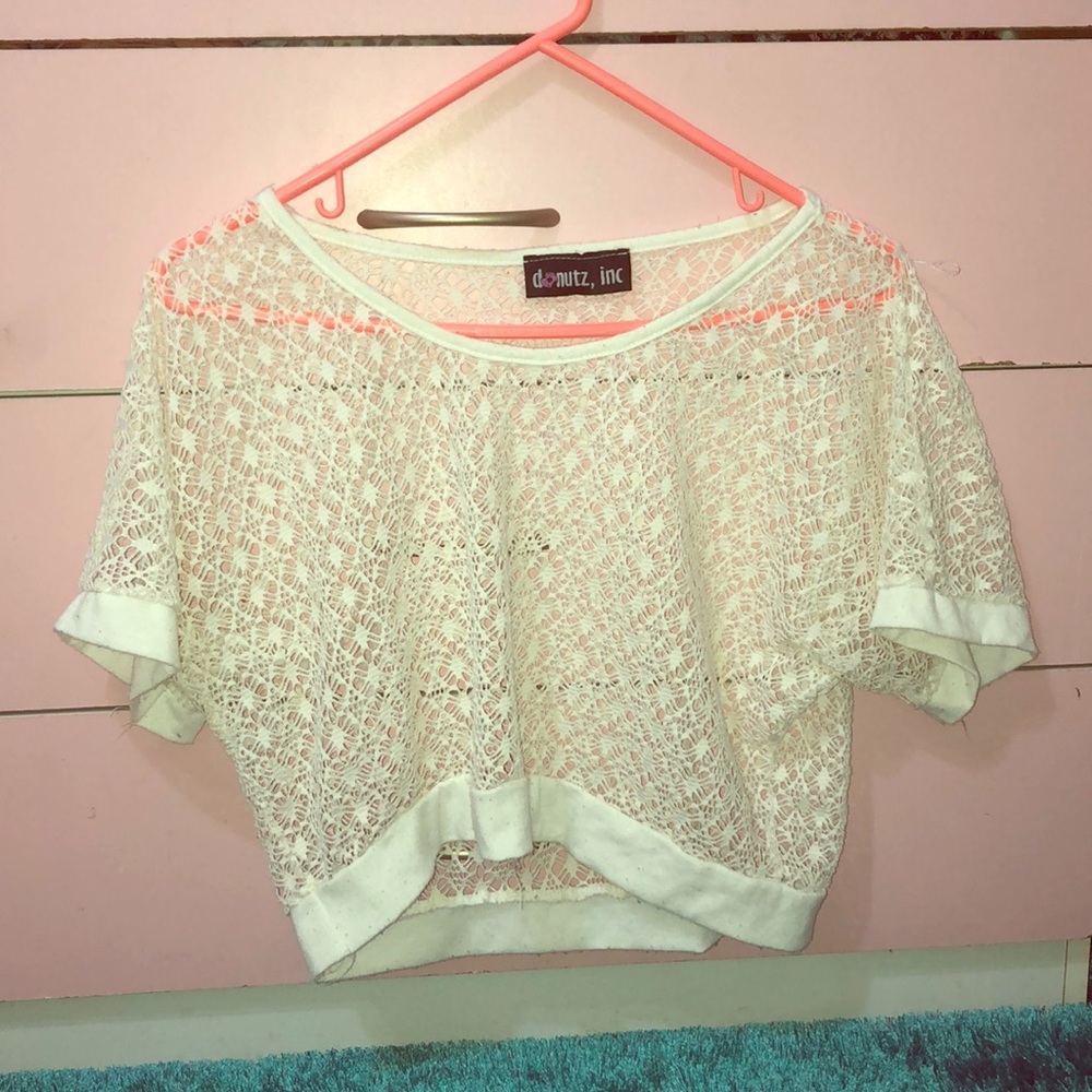 Netted crop top